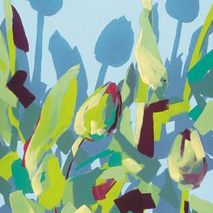 LÃ¼ers, Daniela - Dunkle Tulpen mit blauem Schatten 1