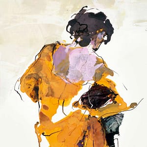 VÃ¶lker, Karin - TÃ¤nzerin im orangem Kleid