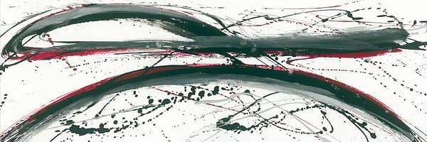 Rachel, Matthias - Drip Composition In Dark Red & Black