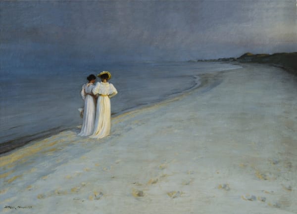 Krøyer, Peder Severin - Sommerabend auf Skagen